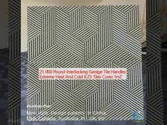 25 000 Pfund Verriegelung Garage Fliesengriff Extreme Hitze und Kälte 6,25 Fliesen bedecken 1m2