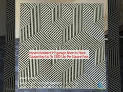 Schlagbeständige PP-Garagenböden in Schwarz bis zu 2500 Pfund pro Quadratfuß