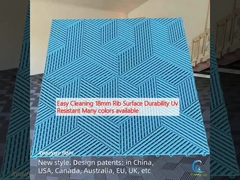 Einfache Reinigung 18mm Rippenoberfläche Haltbarkeit UV-beständig viele Farben verfügbar