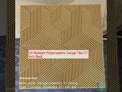 UV-beständige Polypropylen Garagenfliesen 0,7 Zoll Schwarz