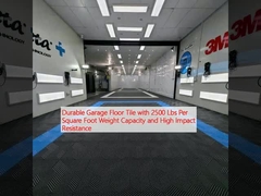 Dauerhafte Garagenböden mit einer Gewichtskapazität von 2500 Pfund pro Quadratfuß und hoher Stoßfestigkeit