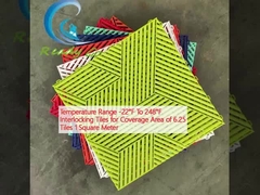 Temperaturbereich von -22°F bis 248°F Verriegelung von Fliesen für eine Abdeckungsfläche von 6,25 Fliesen 1 Quadratmeter