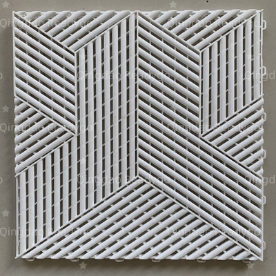 3D-textured schwarze PP-Verriegelung Garage-Bodenfliesen für Werkstatt und Keller