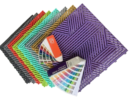 Graue Rutschsicherung Garage Puzzle Fußboden Matte Fußboden Quadrate für Garage