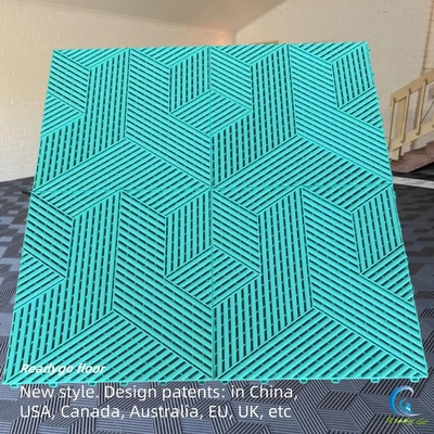 Einfach zu reinigen Epoxigarache mit dekorativem Design und rutschfeste