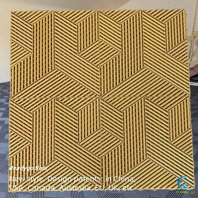 Epoxy-Modulgaragenfußboden mit Rippen