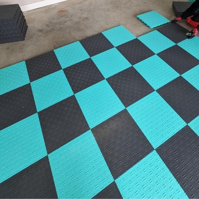 Polypropylen Garagetrac-Bodenfliesen 18mm Verriegelung PP-Racedeck-Diamantfliesen