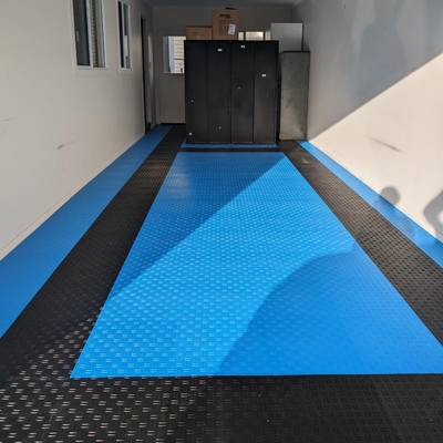 PP Garagetrac Garagen Fußbodenfliesen Verriegelung Racedeck Diamantfliesen